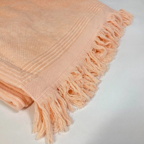 BALENCIAGA 535525 logo sports towel/beach towel set/fabric towel Pink Beige - Picture 10 of 12